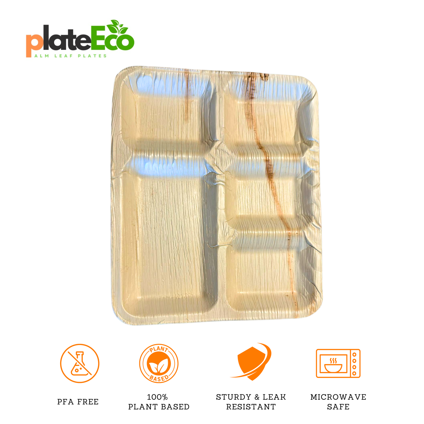 10"x 12" Palm Leaf Plates (25 Plates)