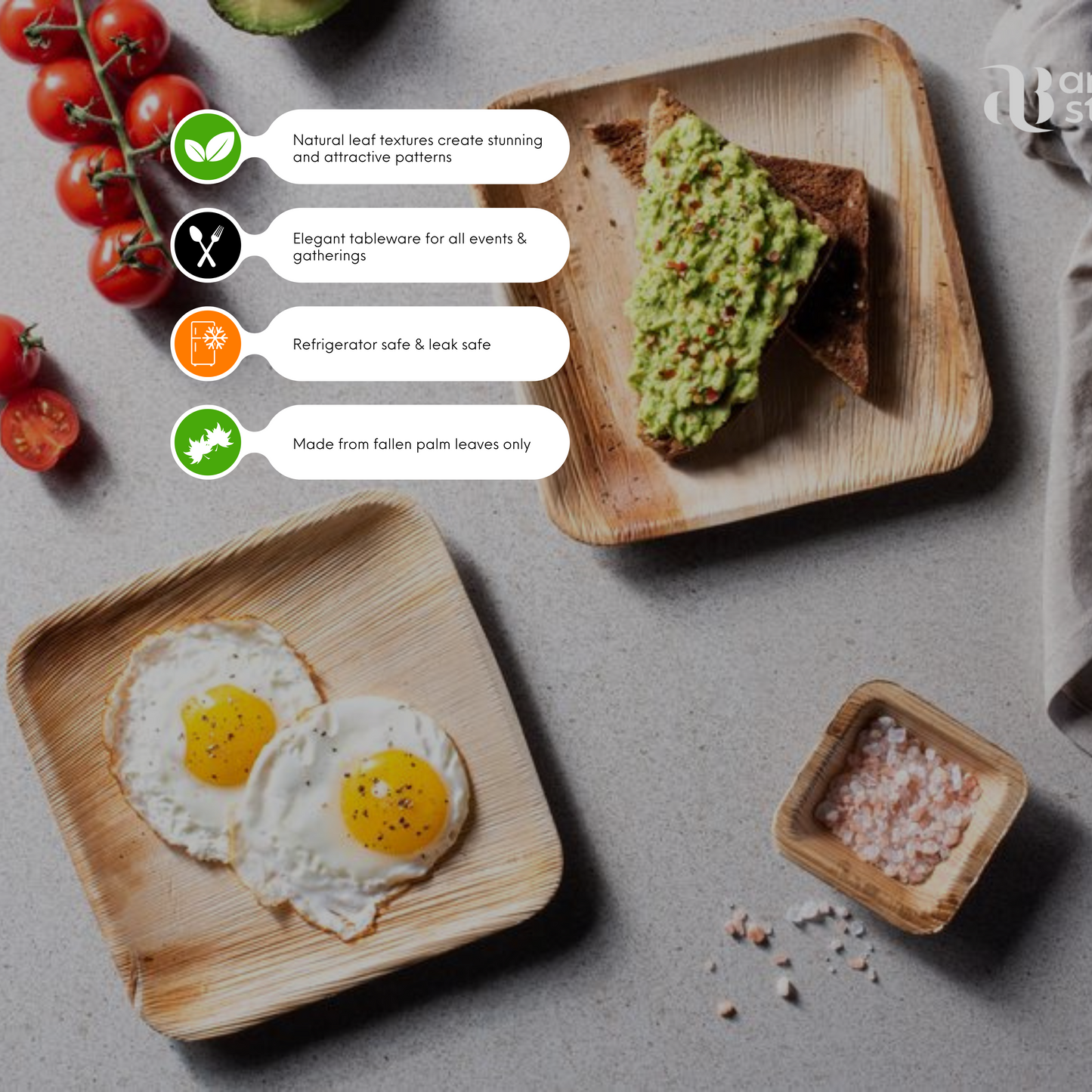 10" Palm Leaf Plates (25 Plates)