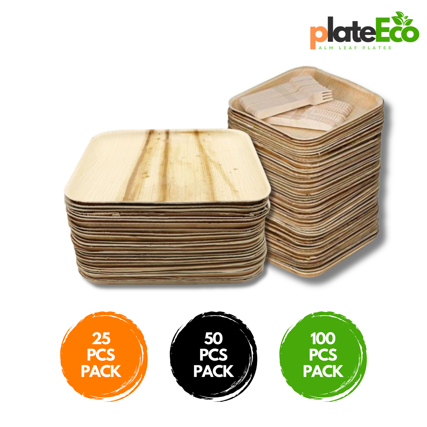 Combo Pack Palm Leaf Plates